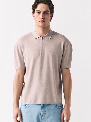 Next Shirt in Beige: front
