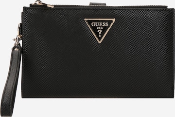 GUESS Kukkaro 'LAUREL II SLG DBL ZIP ORGNZR' värissä musta: etupuoli