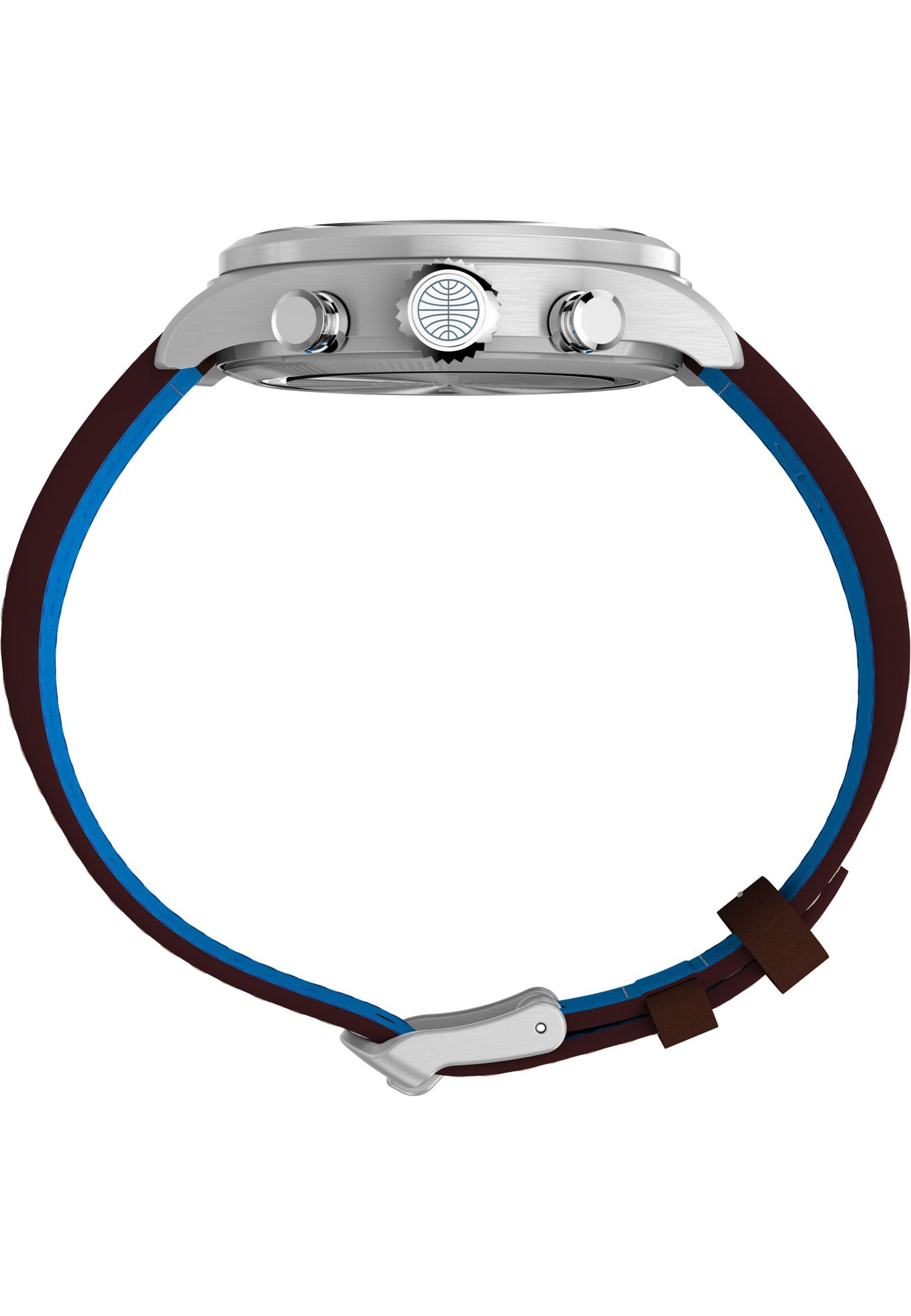 TIMEX Analog watch 'Timex x Pan Am® Waterbury Ace Chronograph' in Brown