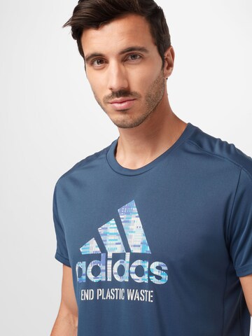 Regular T-Shirt fonctionnel ADIDAS SPORTSWEAR en bleu
