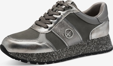 Sneaker low de la Tamaris pe argintiu: față