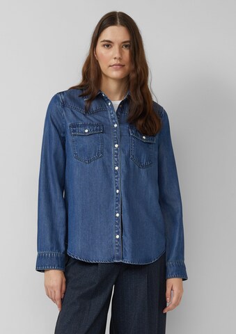 s.Oliver Blouse in Blauw: voorkant