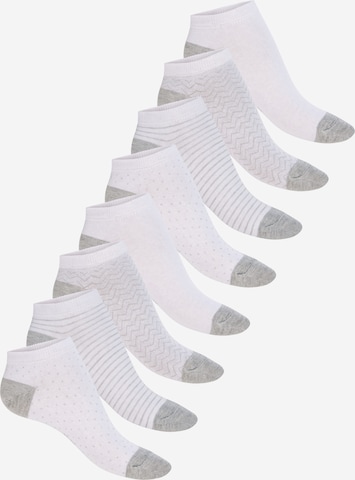 footstar Ankle Socks 'Ringel' in Grey: front