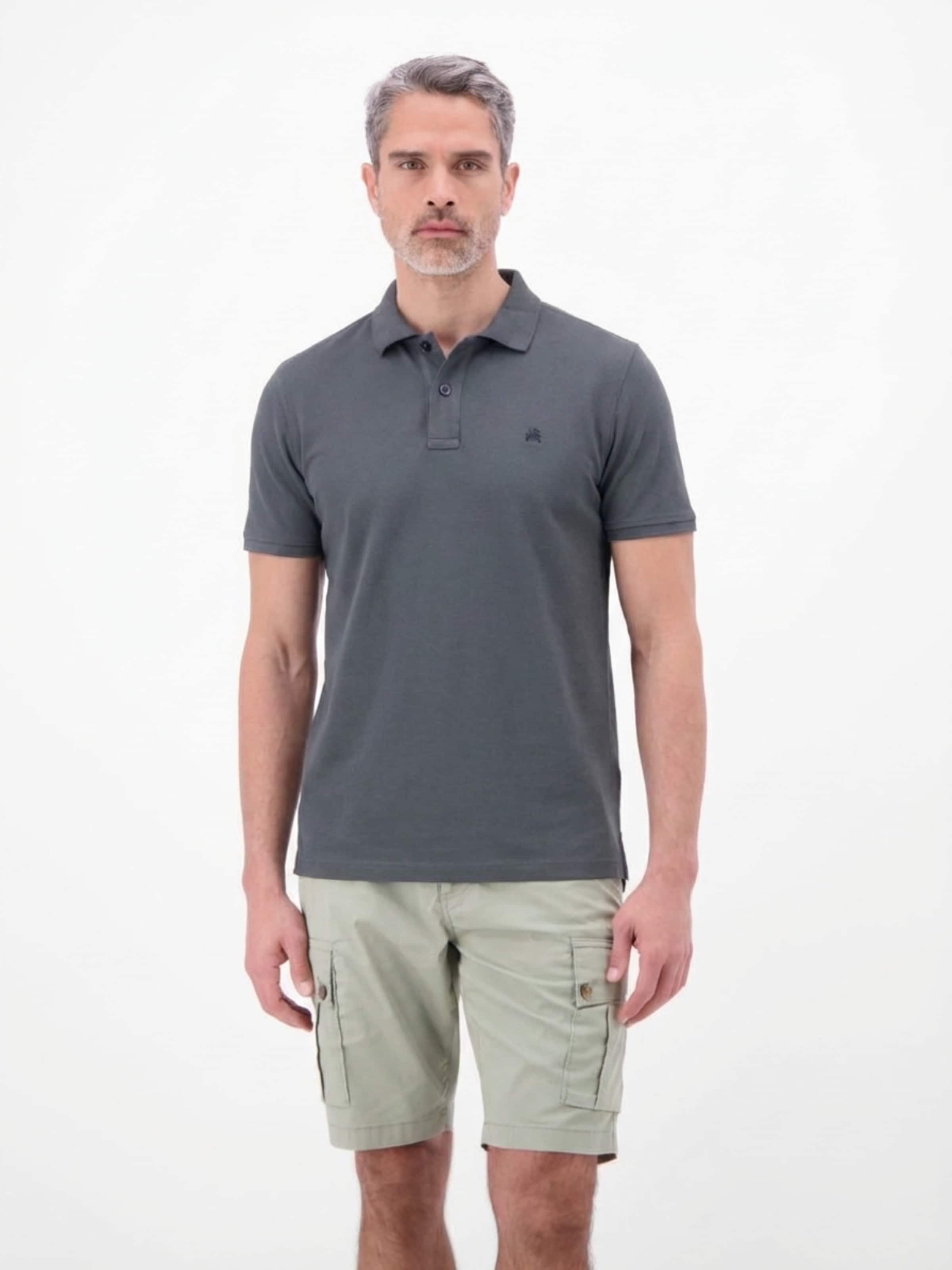 LERROS Poloshirt in Grau