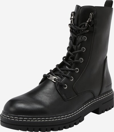 TOM TAILOR Lace-up bootie in Black, Item view
