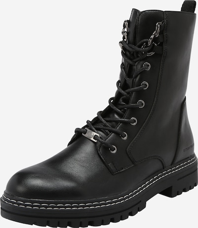 TOM TAILOR Lace-Up Ankle Boots in Black, Item view
