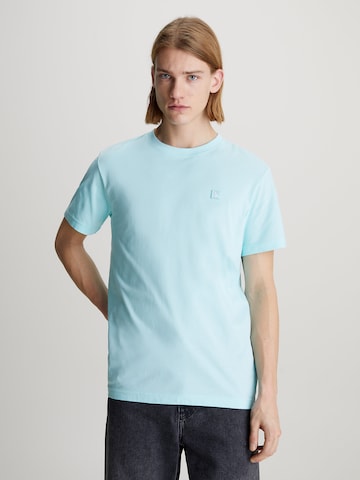 T-Shirt Calvin Klein Jeans en bleu : devant