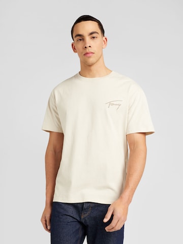 Tommy Jeans T-shirt i beige: framsida