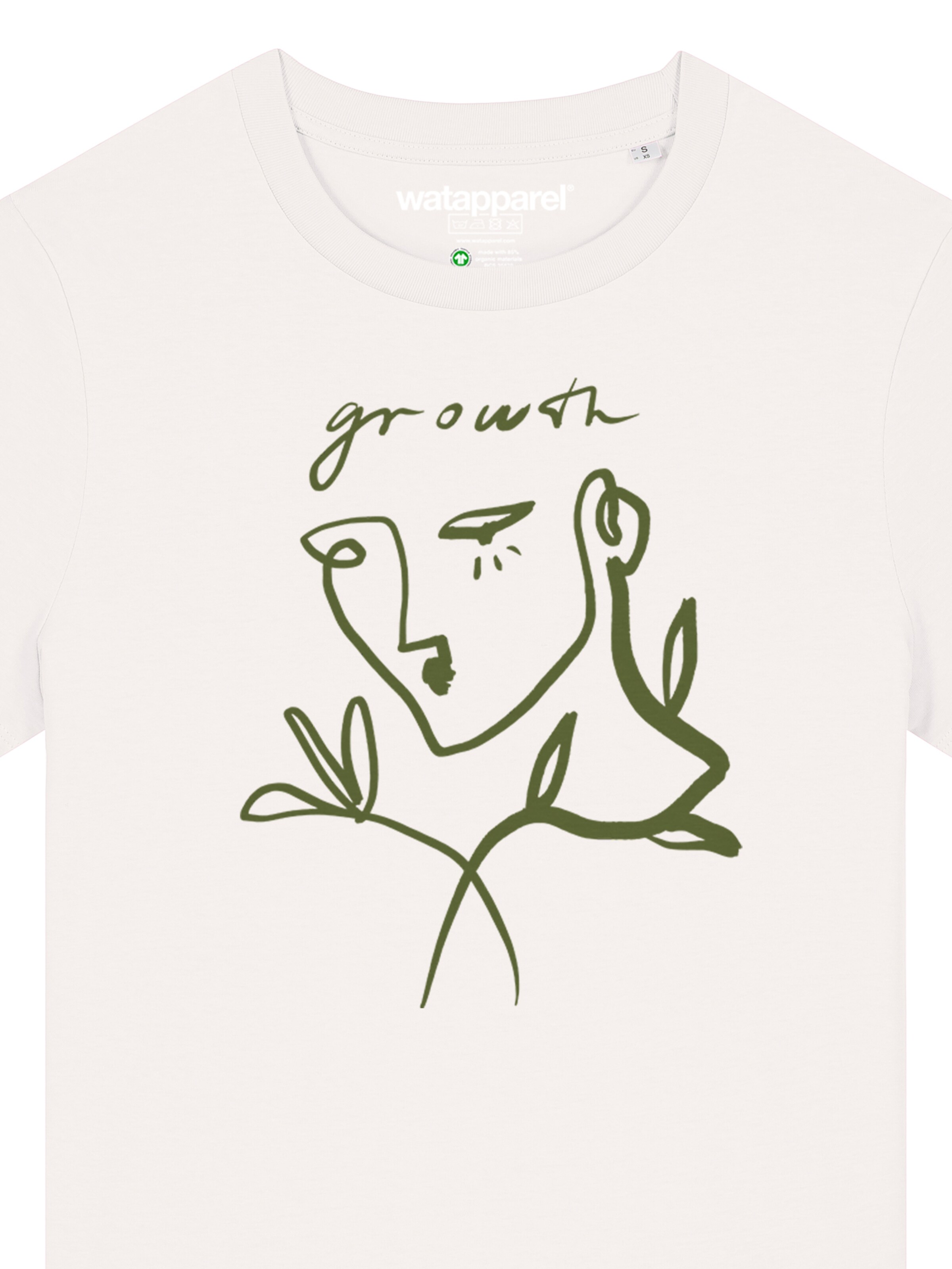 T-shirt 'Growth' Watapparel en blanc