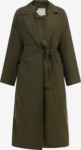 RISA Between-Seasons Coat in Green: front