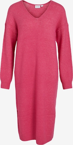 VILA Трикотажное платье 'Fimi' в Ярко-розовый: спереди