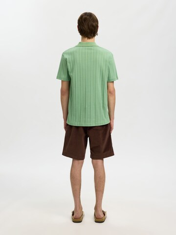 T-Shirt SELECTED en vert