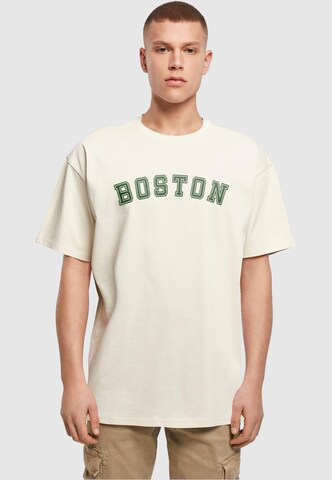 T-Shirt 'Boston' Merchcode en beige : devant