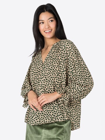 Traffic People Blouse in Groen: voorkant