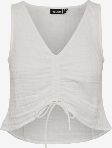 PIECES Top 'MASTINA' in White: front