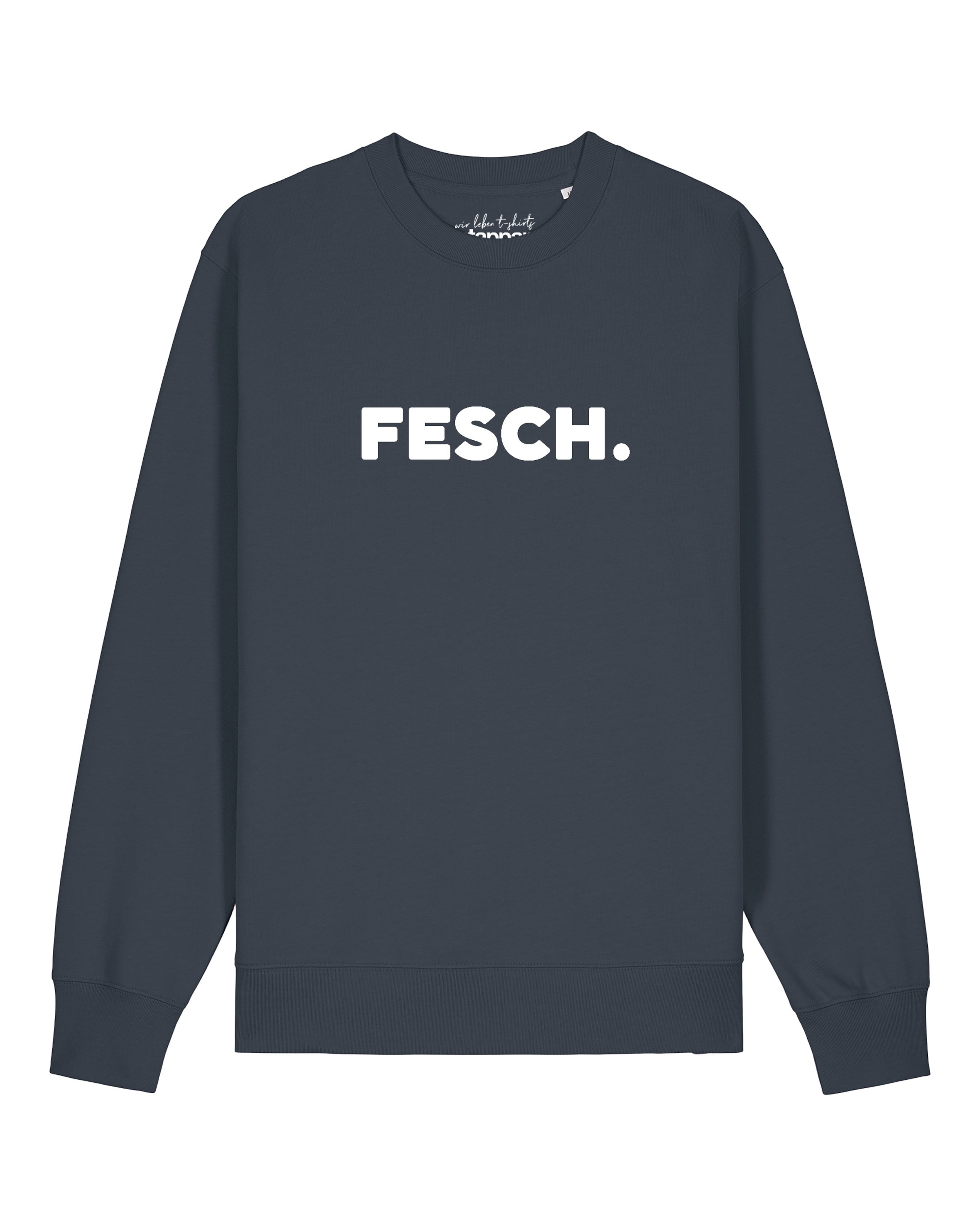 Watapparel Sweatshirt 'Fesch' in Grijs: voorkant