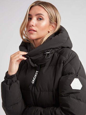 Giacca invernale 'EZ Boxed Puffer Racer' di JACK1T in nero