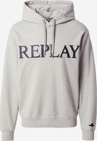 REPLAY Sweatshirt in Grijs: voorkant