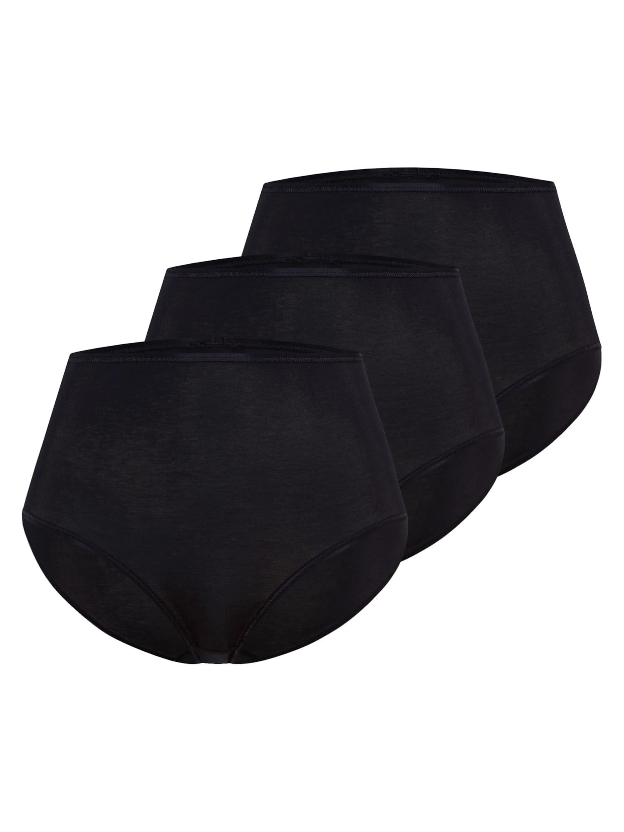 Hanro Slip 'Cotton Seamless' in Zwart: voorkant