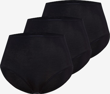 Hanro Slip 'Cotton Seamless' in Zwart: voorkant