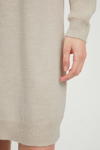 ICHI Knit dress 'NOVO DR4' in Beige