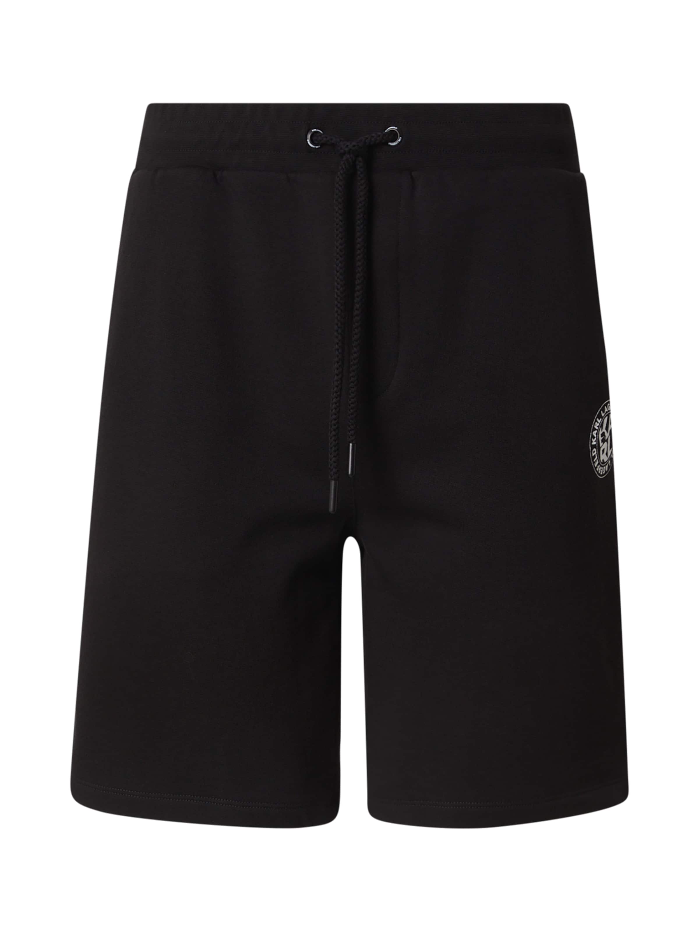 Karl Lagerfeld Regular Shorts in Schwarz: Vorderseite