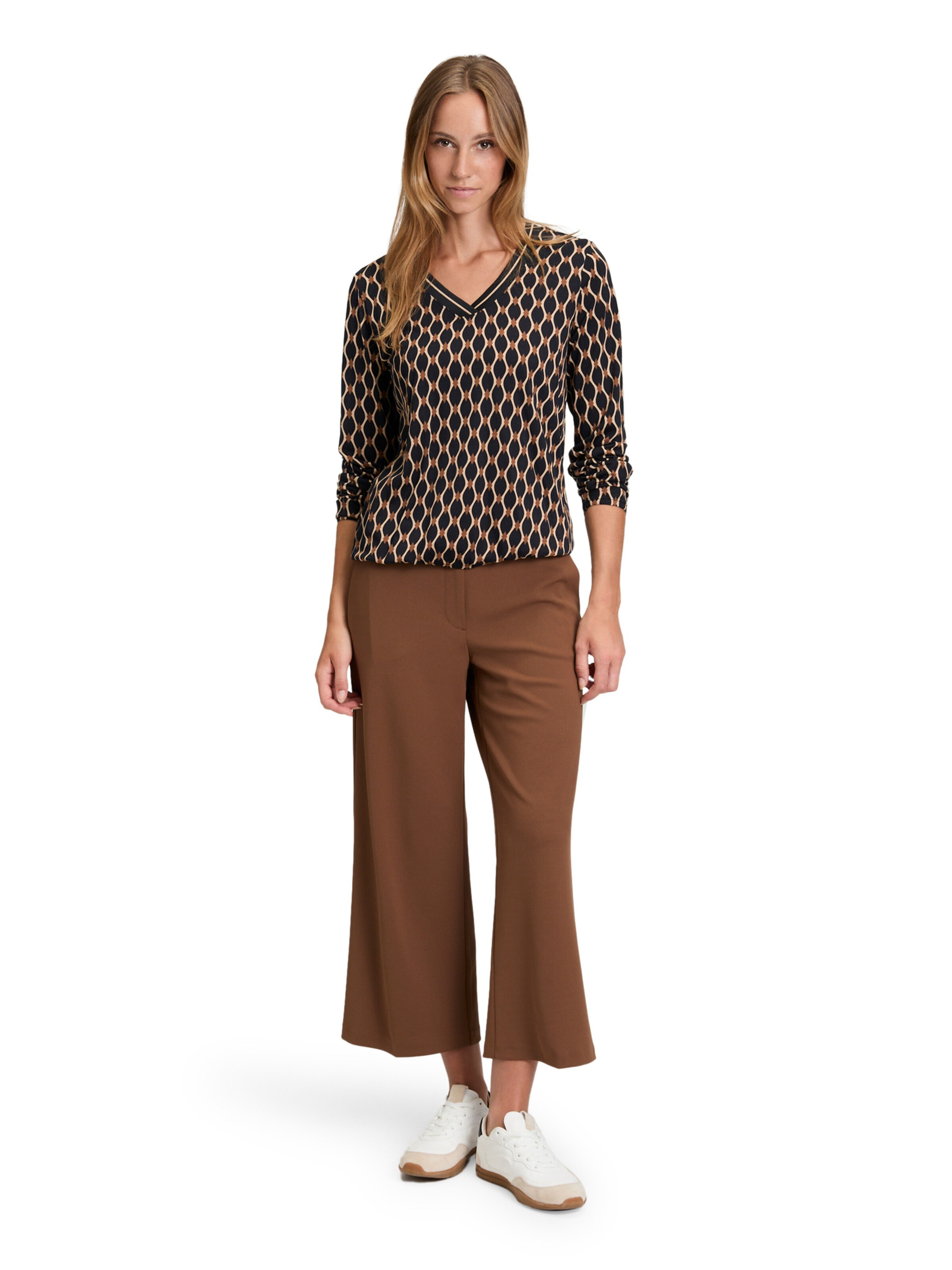 Betty Barclay Blusenshirt mit V-Ausschnitt in Schwarz