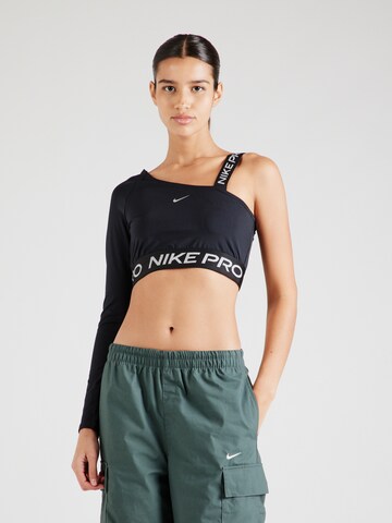 Maglia funzionale 'Pro Shine' di NIKE in nero: frontale
