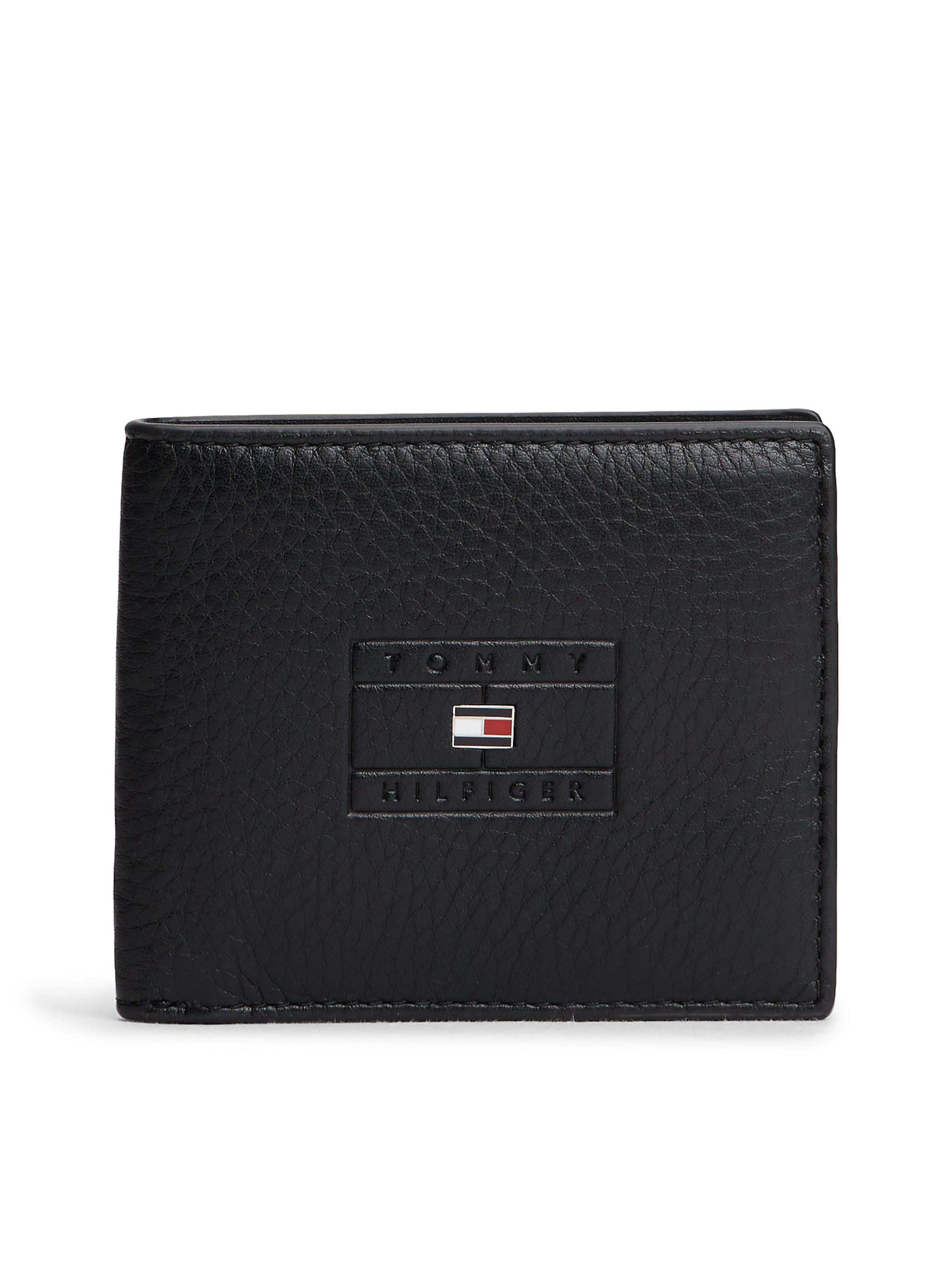 TOMMY HILFIGER Portemonnee in Zwart: voorkant