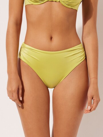 CALZEDONIA Bikini Bottoms 'SHINY' in Yellow: front