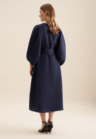 SEIDENSTICKER Kleid 'Schwarze Rose' in Blau
