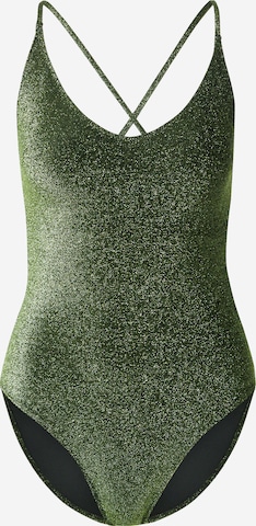Lindex - Soutien Bustier Fato de banho 'Naila' em verde: frente