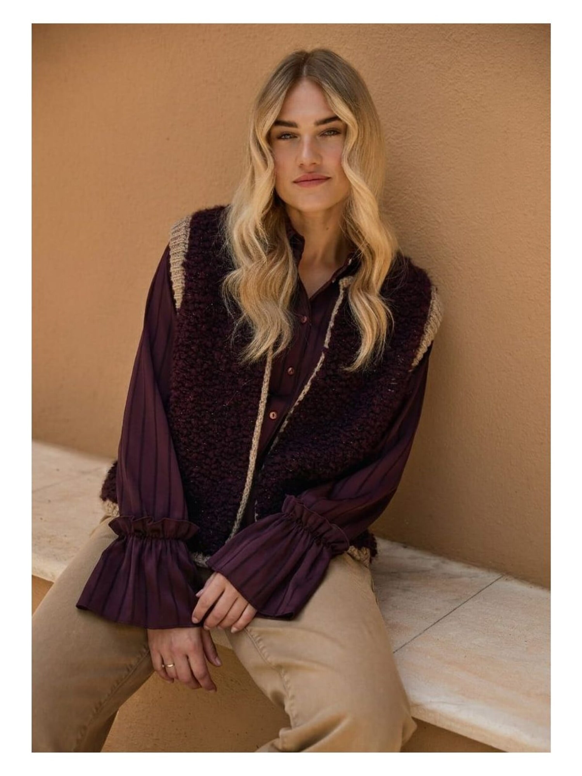 nukus Blouse 'Amalia' in Lila