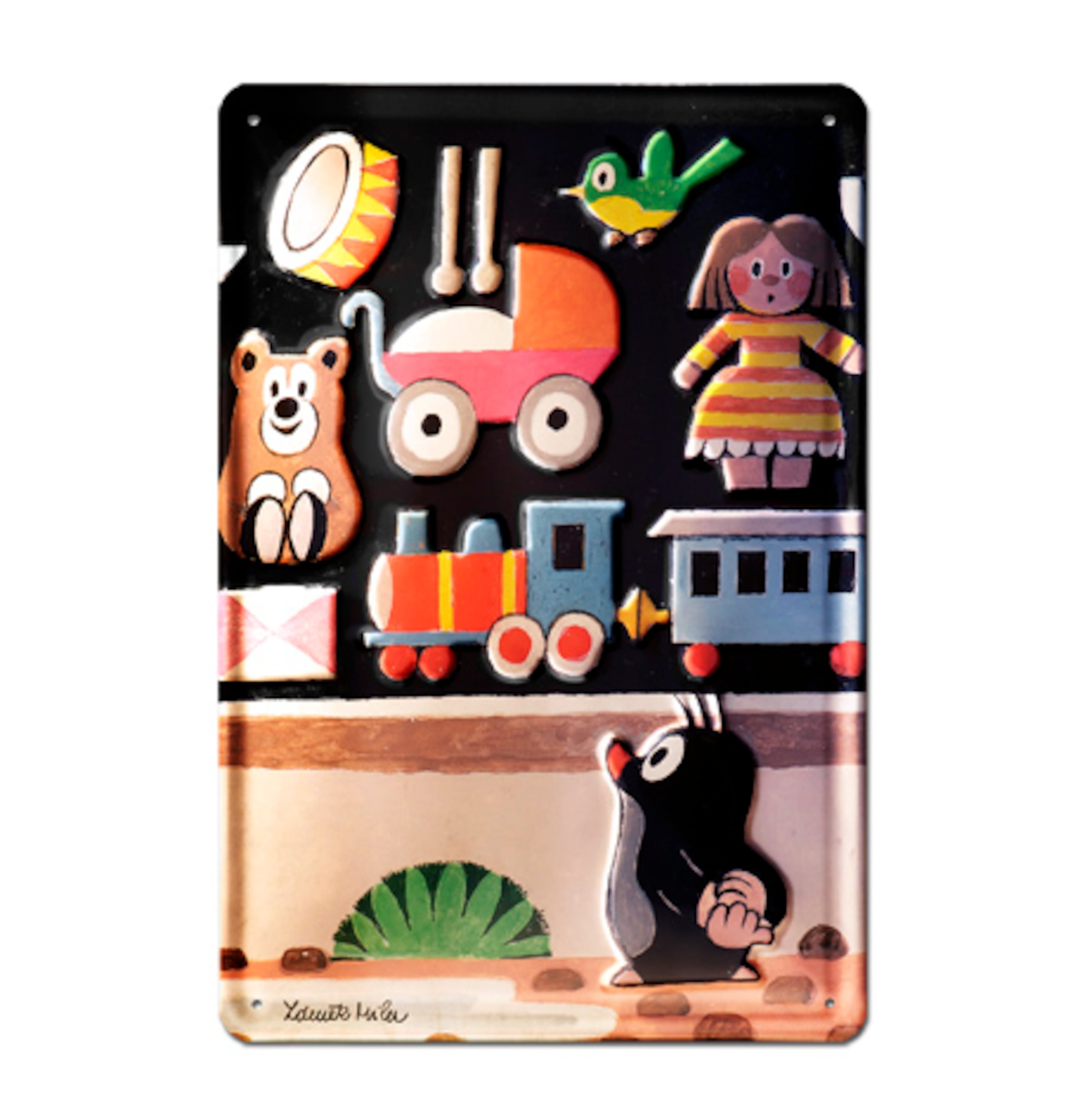 LOGOSHIRT Blechschild in Mischfarben: Vorderseite