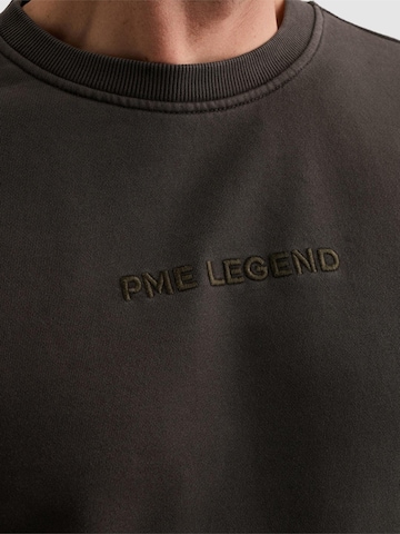 Felpa 'Sweatshirt with garment-dye wash and chest logo' di PME Legend in grigio