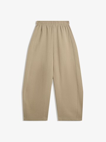 Baggy Pantalon Bershka en beige