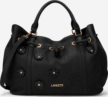 Borsa a mano 'Gisli 1' di Lancetti in nero: frontale