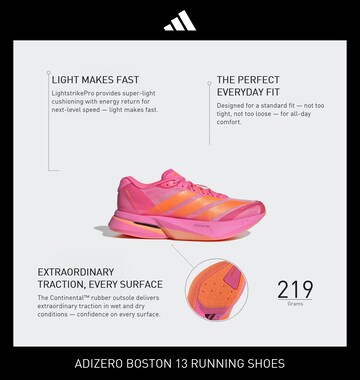 ADIDAS PERFORMANCE Buty do biegania 'Adizero Boston 13' w kolorze różowy