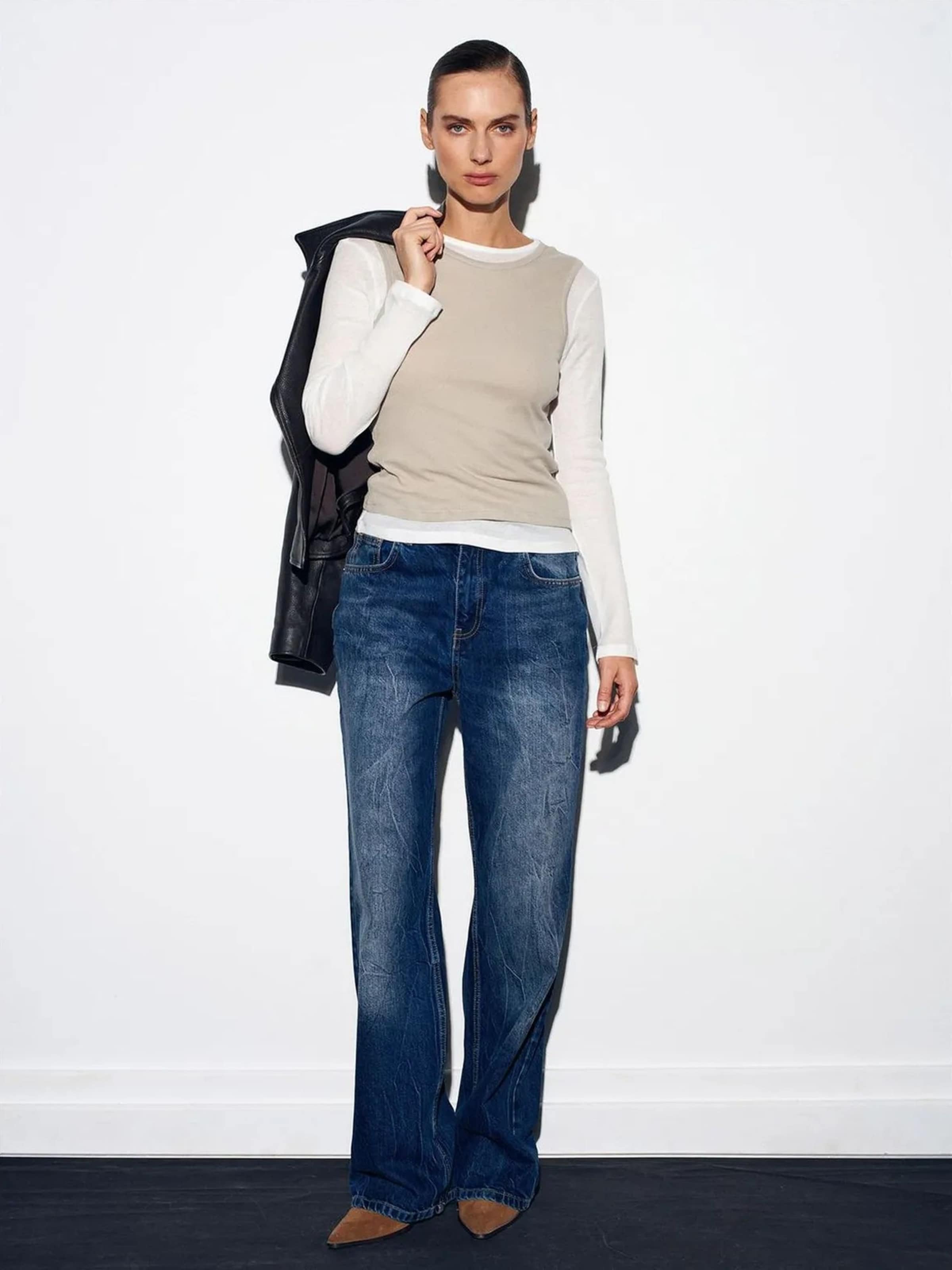 Dilvin Top in Beige