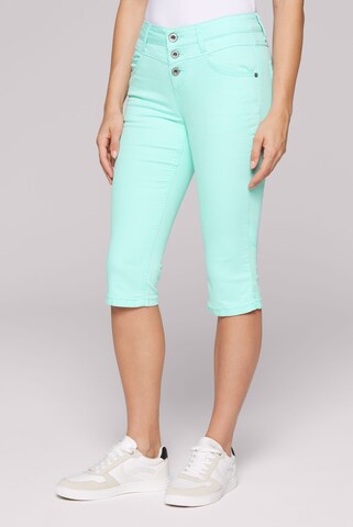 Soccx Regular Jeans in Green: front