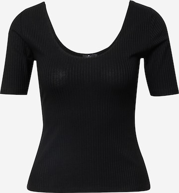 LOVJOI Shirt 'CYPERA' in Zwart: voorkant