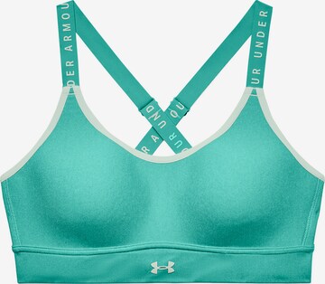UNDER ARMOUR Sports Bra 'Infinity' in Green: front