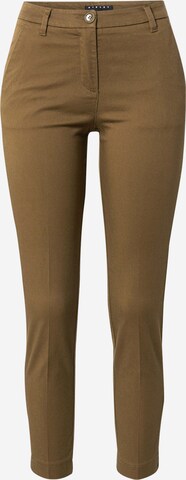 Sisley Slimfit Pantalon in Groen: voorkant