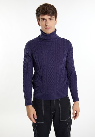 MO Sweater in Blue: front