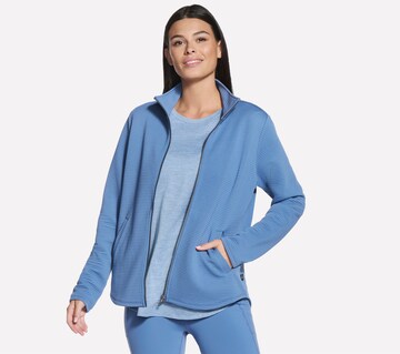 SKECHERS Zip-Up Hoodie in Blue: front