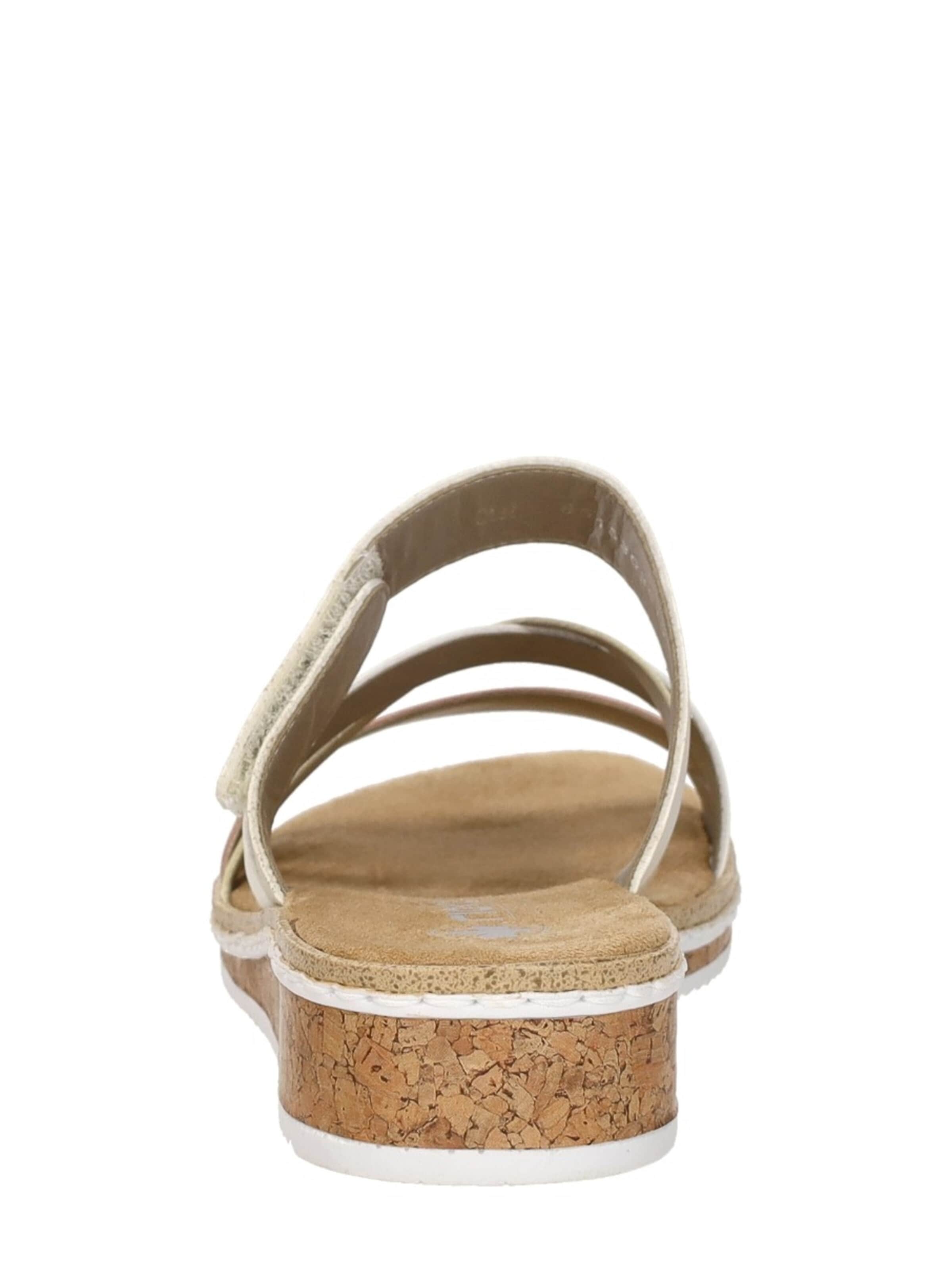 Rieker Huisschoenen 'Open Teen' in Beige