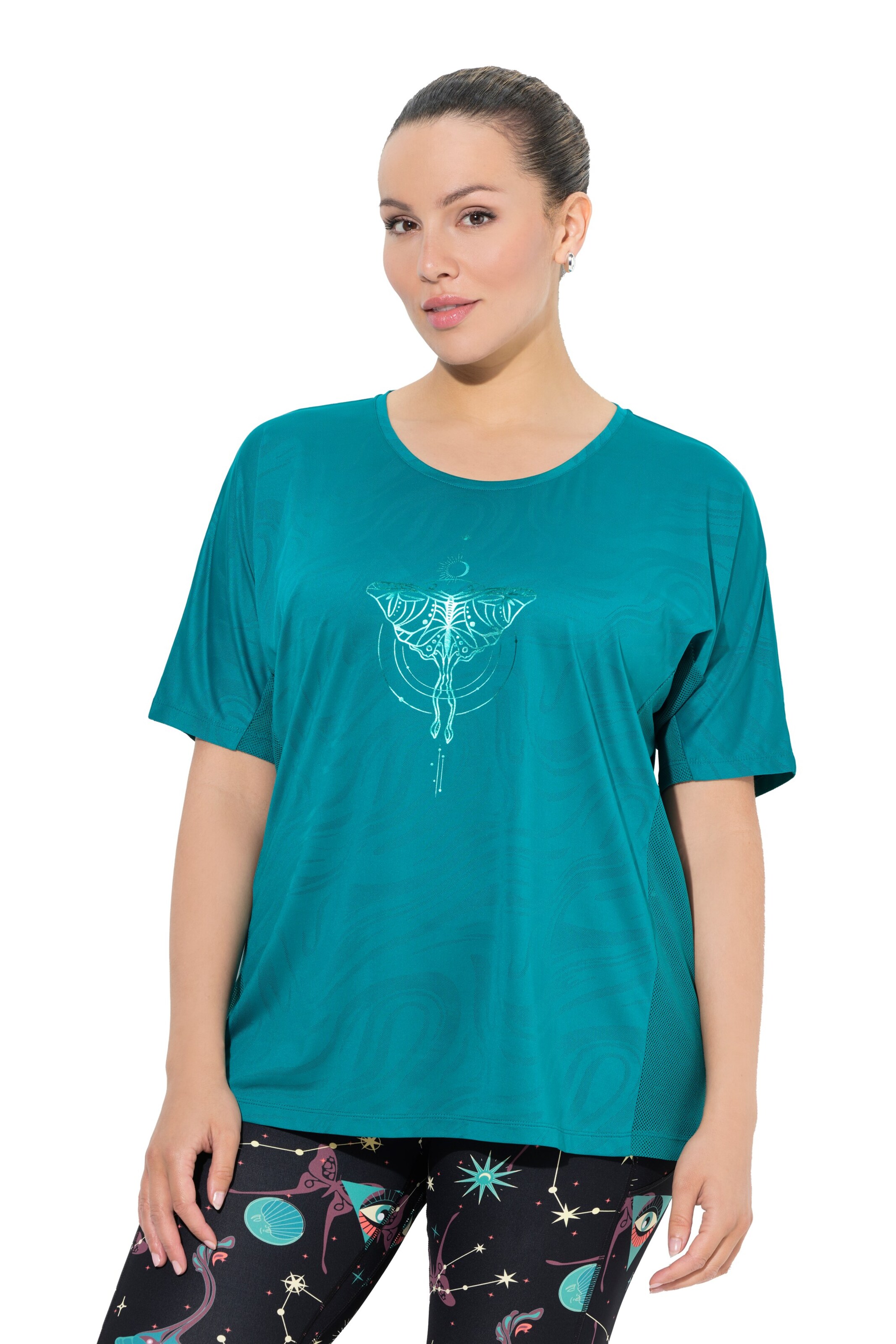 Ulla Popken Shirt in Blauw: voorkant