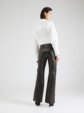 DAY BIRGER ET MIKKELSEN Flared Trousers 'Milo' in Black