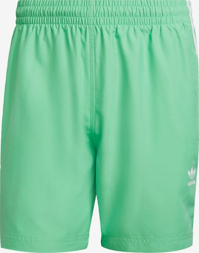 ADIDAS ORIGINALS Badehose 'Adicolor' in grün / weiß, Produktansicht