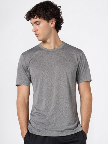 Champion Authentic Athletic Apparel Λειτουργικό μπλουζάκι σε γκρι: μπροστά
